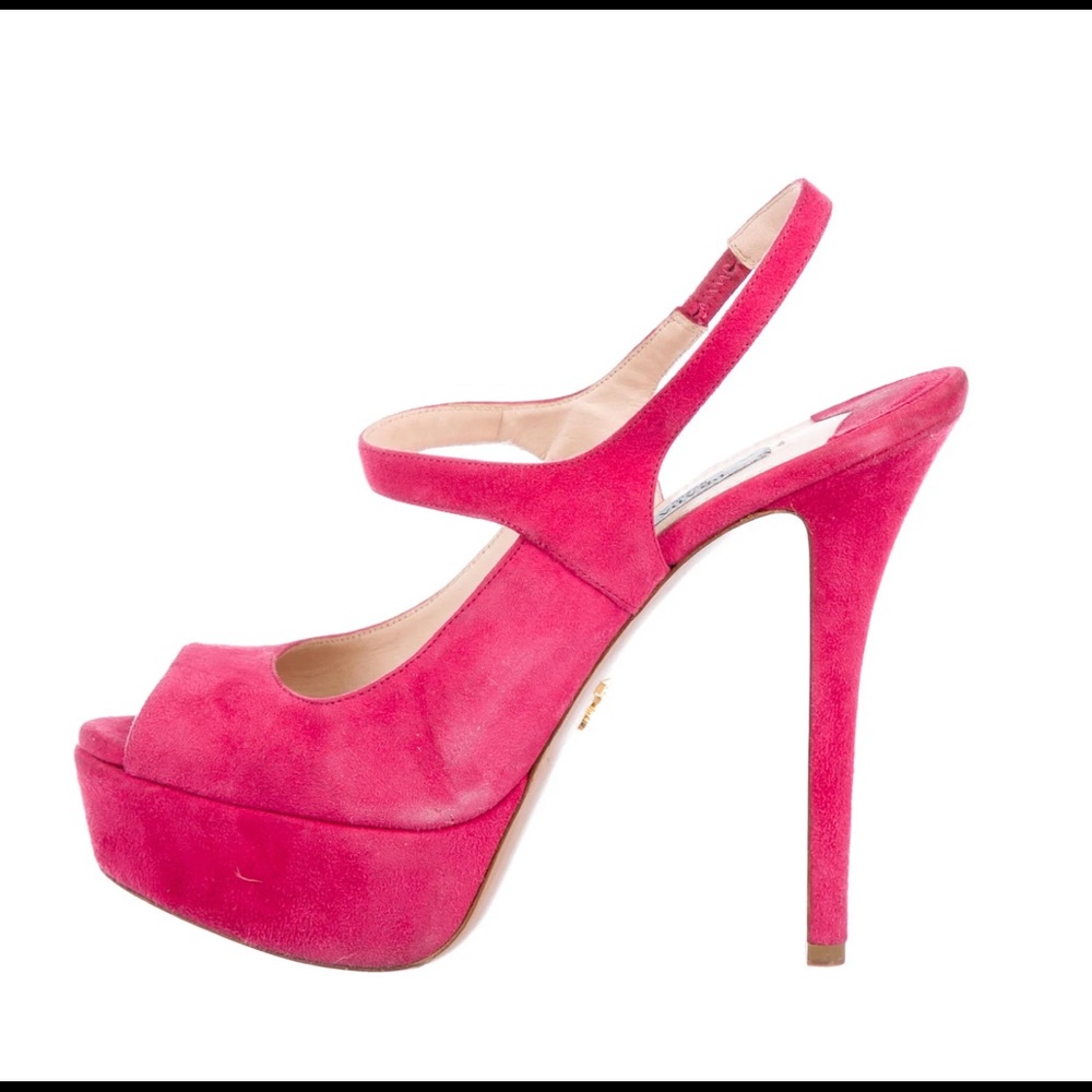 Prada suede heels